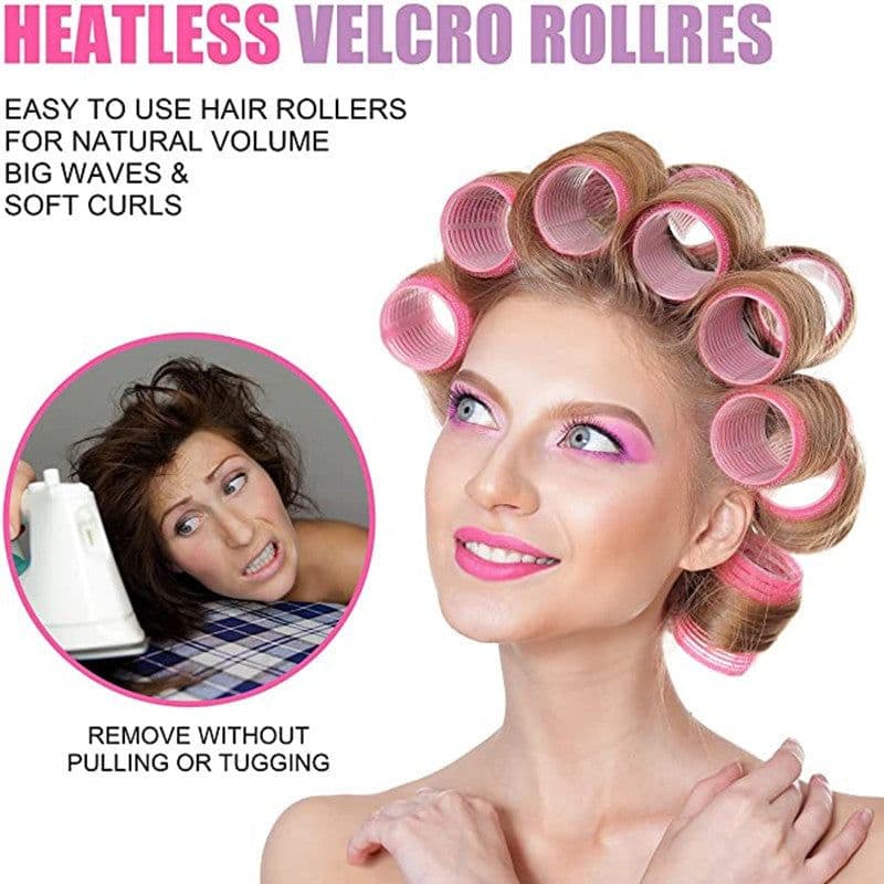 image-Hair Clip Curler Set - Fluffy Bangs Large Medium Small