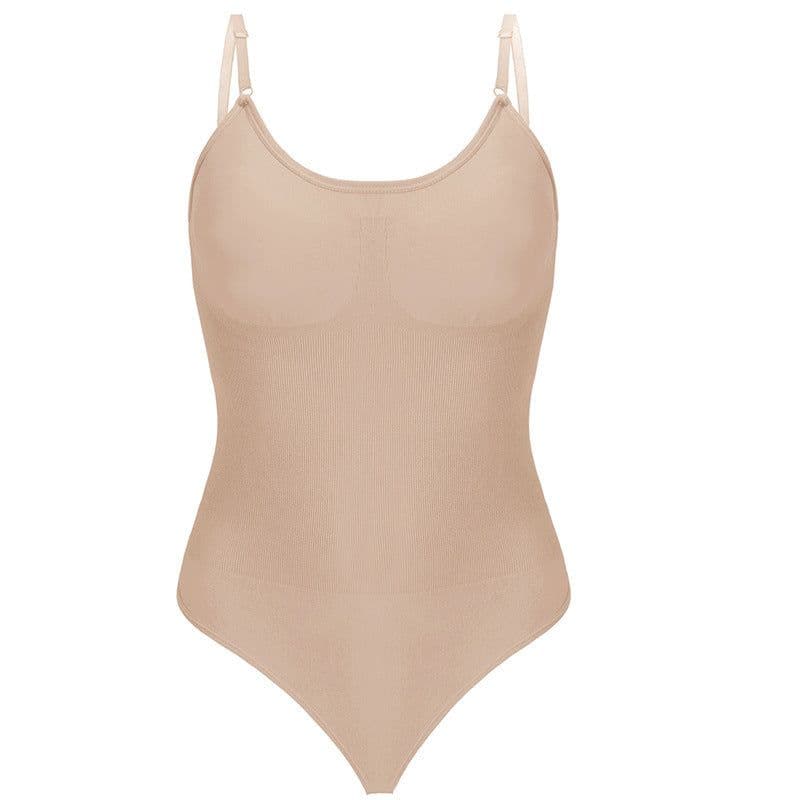 image-Seamless Bodysuit Tummy Control Hip Lift Black S