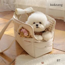 image-Canvas Pet Carrier Bag - Portable Shoulder Bag for Cats & Small Dogs