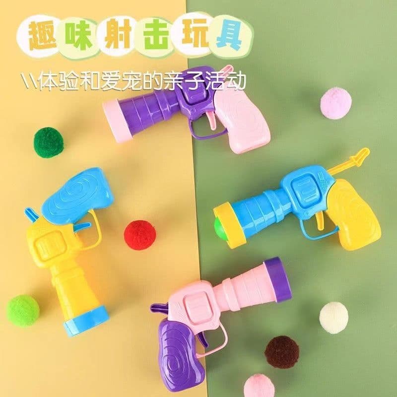 image-Cat Interactive Plush Ball Launcher Toy