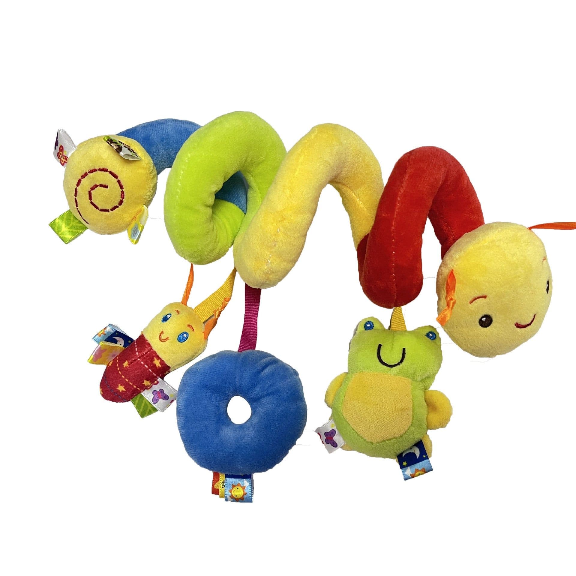 image-Baby Crib Bell Hanging Toy - Plush Rattle Music