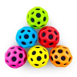 image-Bouncy Moon Shape Sensory Fidget Ball - Stress Relief Toy for Adults & Kids