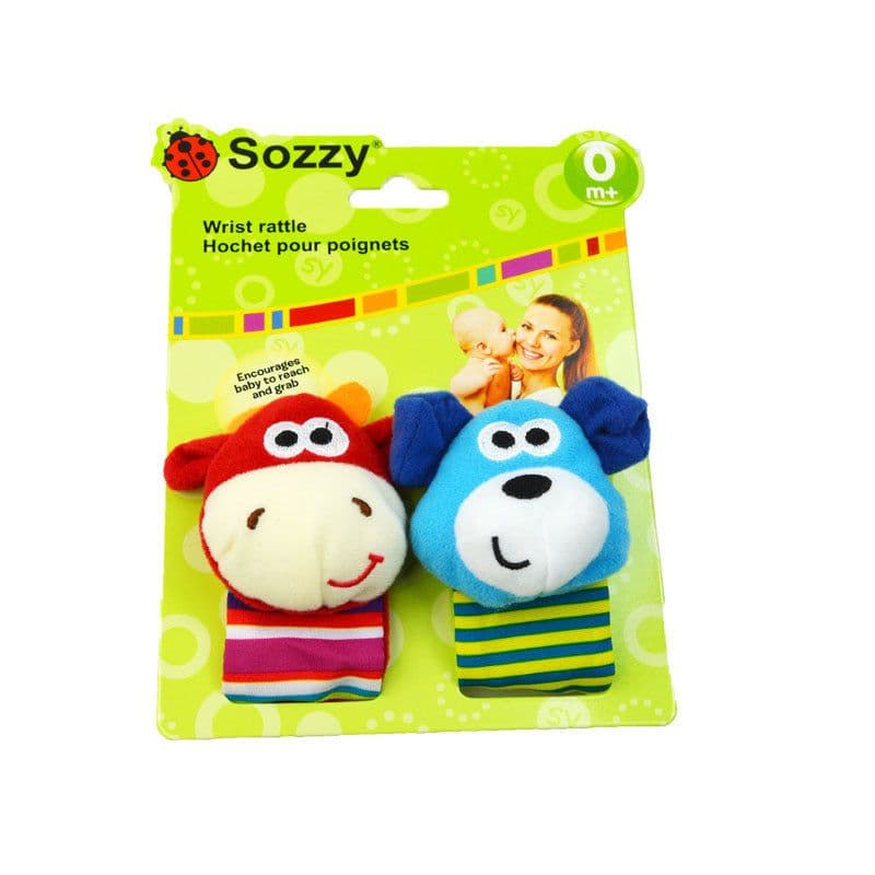 image-Sozzy Baby Rattle Socks Wrist Strap 0-1Y