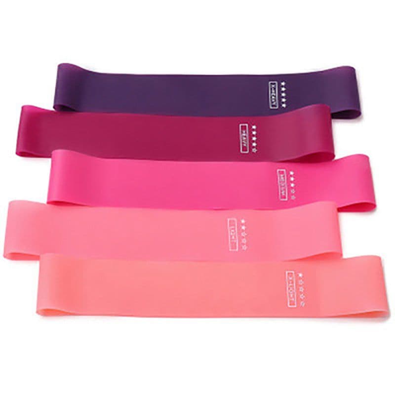 image-Latex Resistance Bands Set 5 Pack - Yoga Exercise