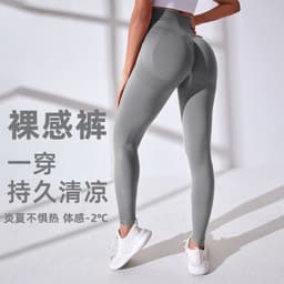 image-Women's High Waist Fitness Pants - Yoga Bright Yellow XL