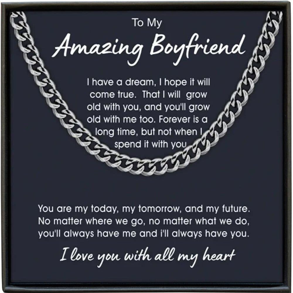 image-Cuban Link Copper Necklace - Women's Cross Chain