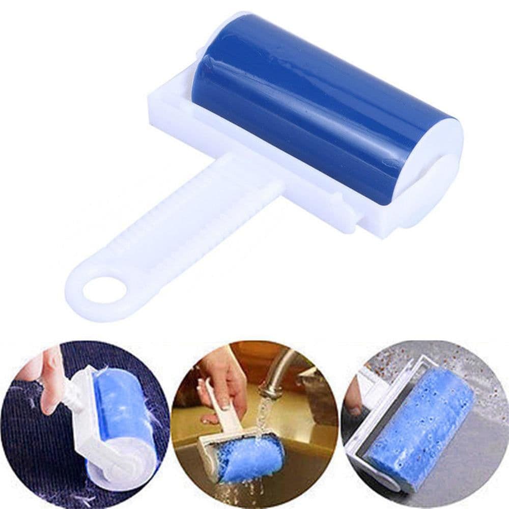 image-Clothes Dust Removal Sticky Hair Roller Washable Reusable Hair Remover