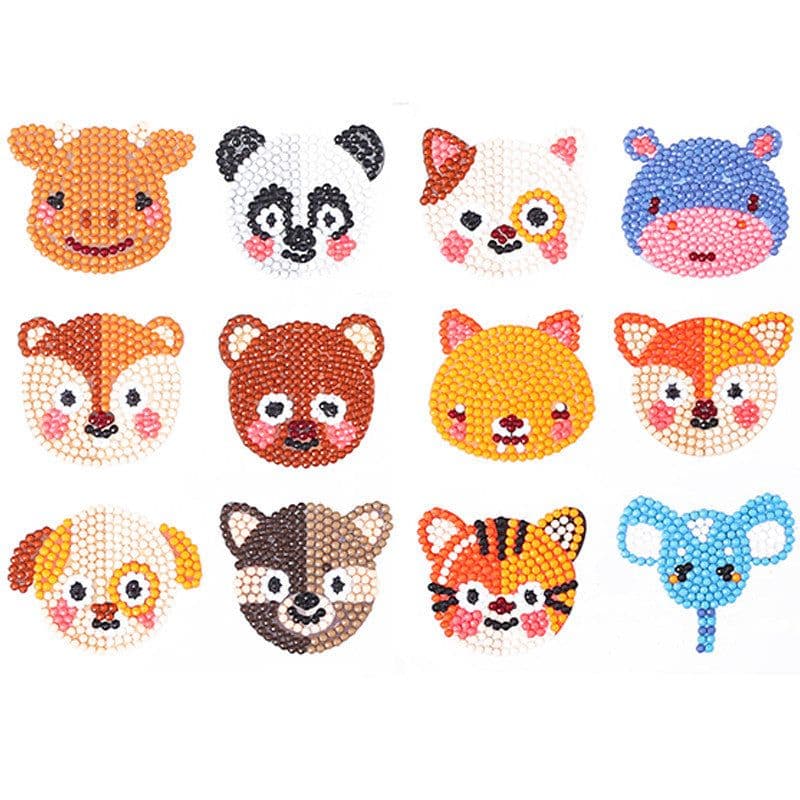 image-Douyin Rabbit Year Puzzle Sticker - DIY Crystal Diamond Fridge Decal - Cartoon Style
