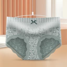 image-Women's Graphene Antibacterial Briefs - Nude L
