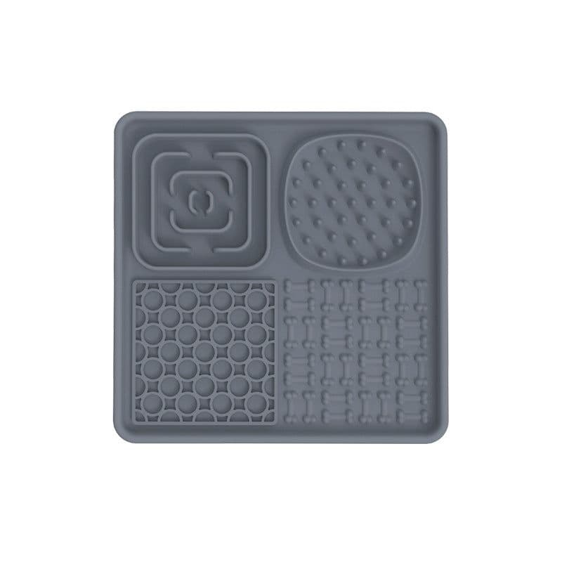 image-Pet Licking Mat - Blue Silica Gel Slow Feed Placemat, Gift (60 characters)