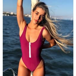 image-Sexy Bikini Swimsuit for Women - Print 1 S Size - Beach One-Piece