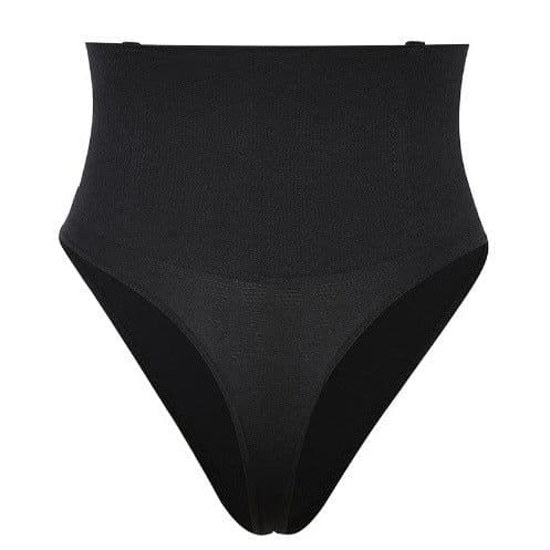 image-Mid-Waist Tummy Control Shaping Pants - Butt Lifting Sexy Thong (66 characters)