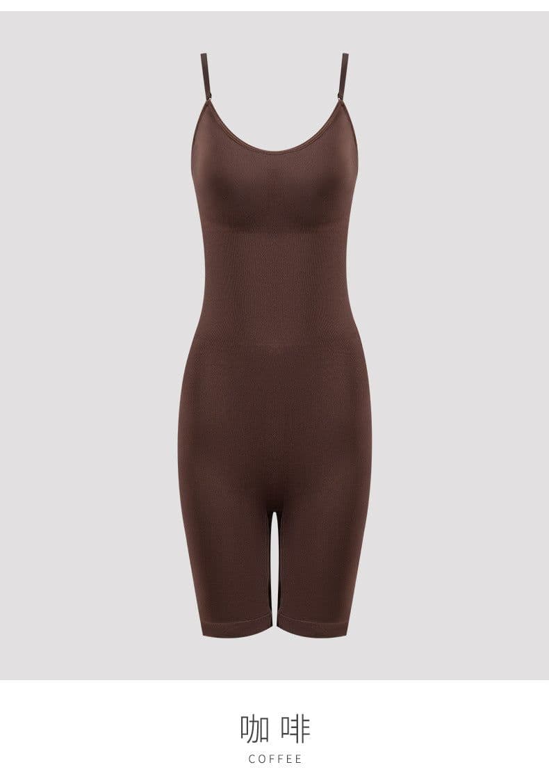 image-Women's Bodysuit Shapewear - Black Nylon S