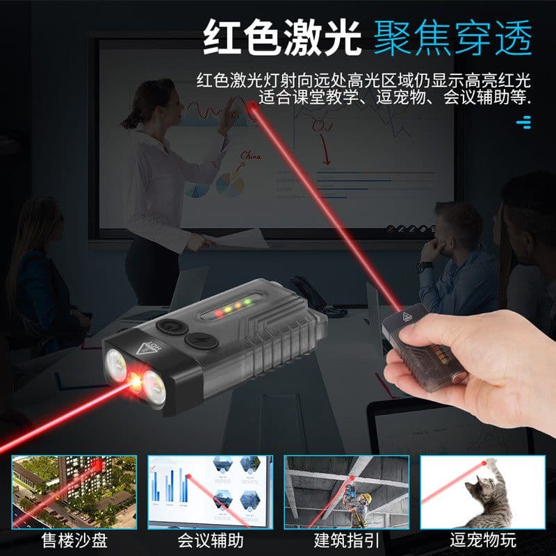 image-12W LED Flashlight - 200m Range Rechargeable