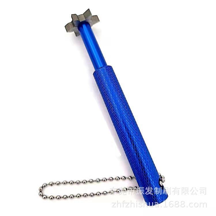 image-Supply aluminum alloy golf head ditch cleaner golf club ditch cleaning tool metal ball head cleaner