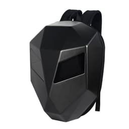 image-loy iron man backpack locomotive light LED waterproof motorcycle riding helmet bag full helmet backpack men and women