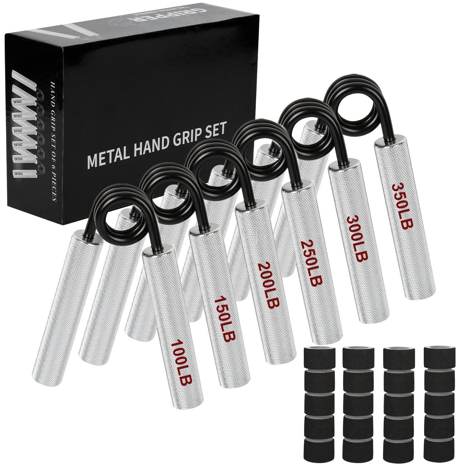 image-Wrist Strength Trainer Grip - Stainless Steel