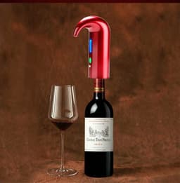 image-Intelligent Red Wine Decanter, Electric Pouring Device, 16.5CM, ABS+Silicone