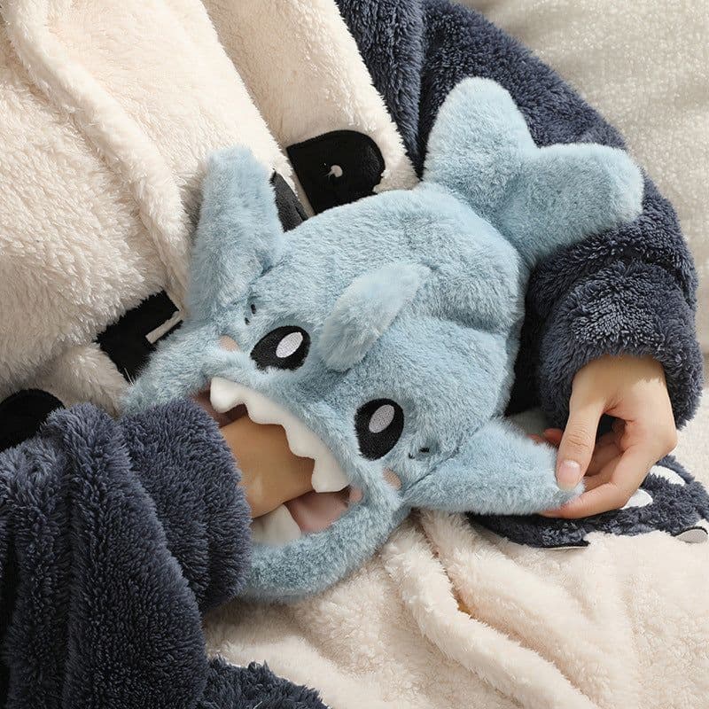 image-Purple Plush Hot Water Bottle 500ML - Removable Cover
