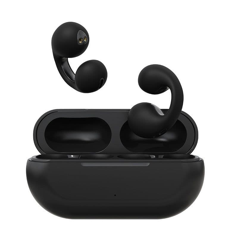 image-Rong Pulse Air Conduction Clip Earphones TWS - Black