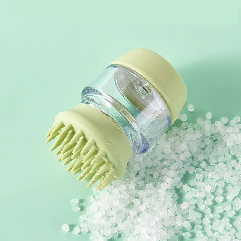 image-Zhejiang Mingai Pet Dog Bath Brush - Green Silicone