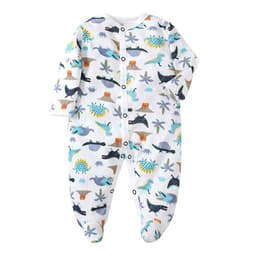 image-Baby Romper - Pink Long Sleeve Cotton 12M
