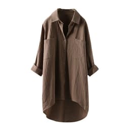 image-Cotton Linen Cardigan - Navy Blue Slim XXXL