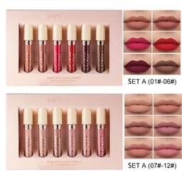 image-HANDAIYAN Matte Liquid Lipstick Set - 6 Colors Rose
