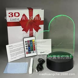 image-16-Color Remote USB 3D Night Light Erasable Graffiti Board Lamp 12*15