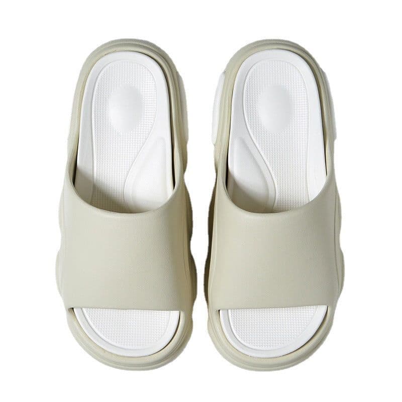 image-Grey Flip Flop Slippers Size 44/45 - EVA Sole, Warm