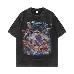 image-Men's Oversized T-Shirt - Retro Washed Cotton Crew Neck