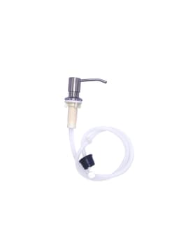 image-Liquid-free Soap Dispenser 304 Stainless Steel Sink Black Silicone Tube