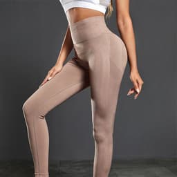 image-Women's High Waist Fitness Pants - Yoga Bright Yellow XL