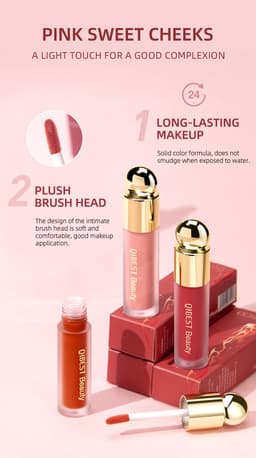 image-QiBest Liquid Blush - Natural Moisturizing Rouge