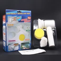 image-Cross Border Magicbrush Electric Cleaning Brush With 5 Heads Kitchen Bathroom