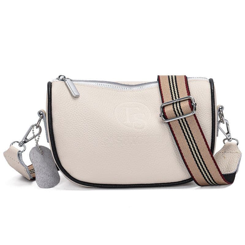 image-First-Layer Cowhide Leather Shoulder Bag - Women