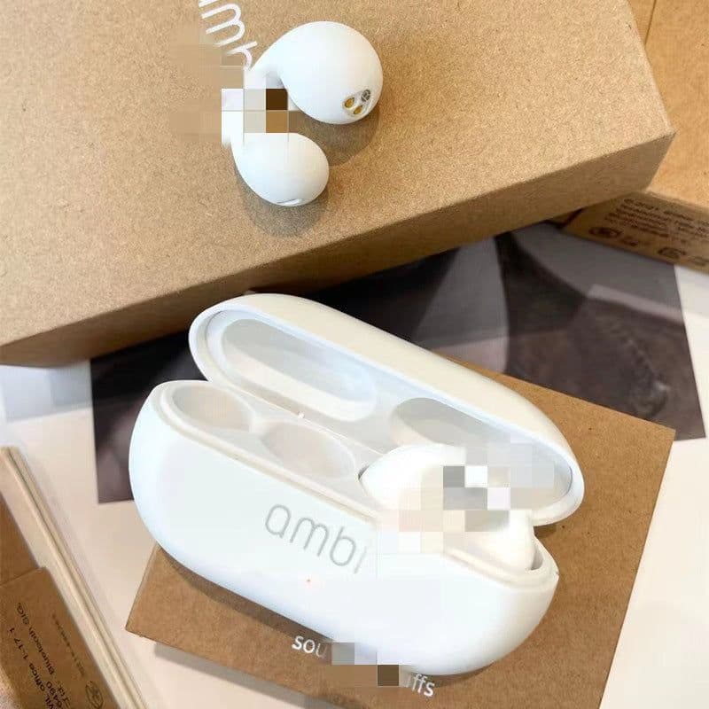 image-Wireless Bluetooth Ear Clip Headset White 5.3