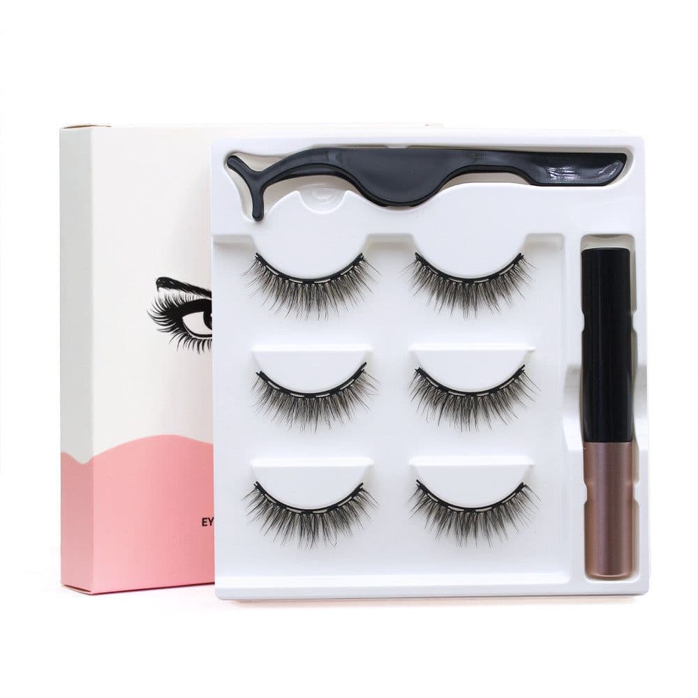image-Magnetic False Eyelashes 5 Pairs 8-15mm Thick