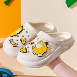 image-Pikachu EVA Slippers Children Lake Blue 36-37