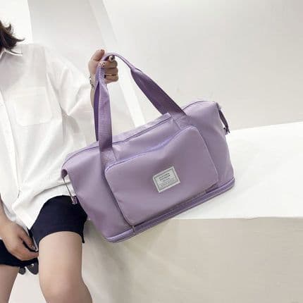 image-Multifunctional travel bag, female hand-held large-capacity waterproof luggage bag, sports gym bag, short-distance travel