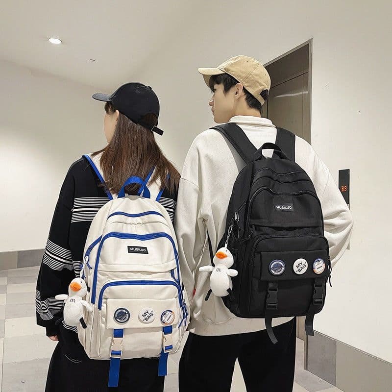 image-Klein Blue Nylon Backpack - Water Resistant School Bag