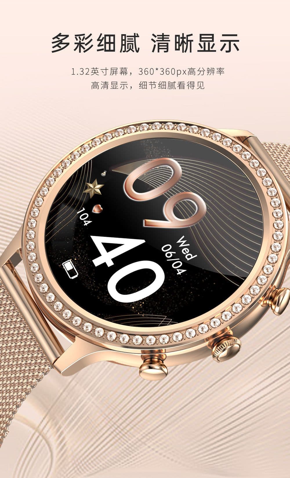 image-I70 Female Smart Watch Heart Rate Monitor