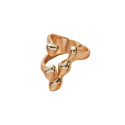 image-Brass Open Ring - Adjustable Women's Statement Ring