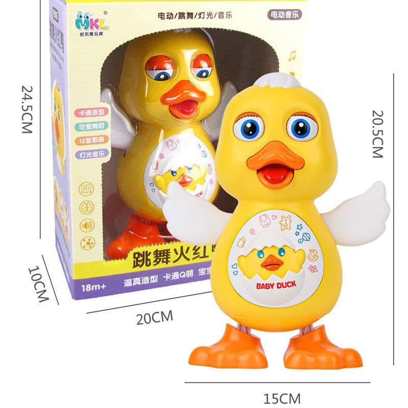 image-Texi Talking Dancing Robot Duck Toy for Kids - Blue