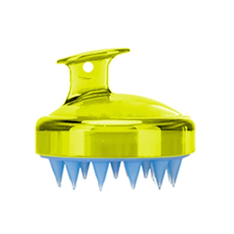image-Platinum Fly Scalp Massage Brush - Silicone Yellow