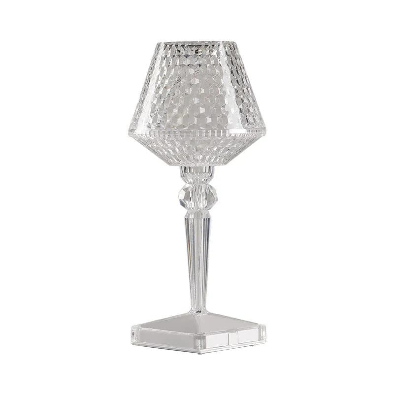 image-Creative Crystal Diamond Bedside Night Lamp - Modern Simple Design 36V LED