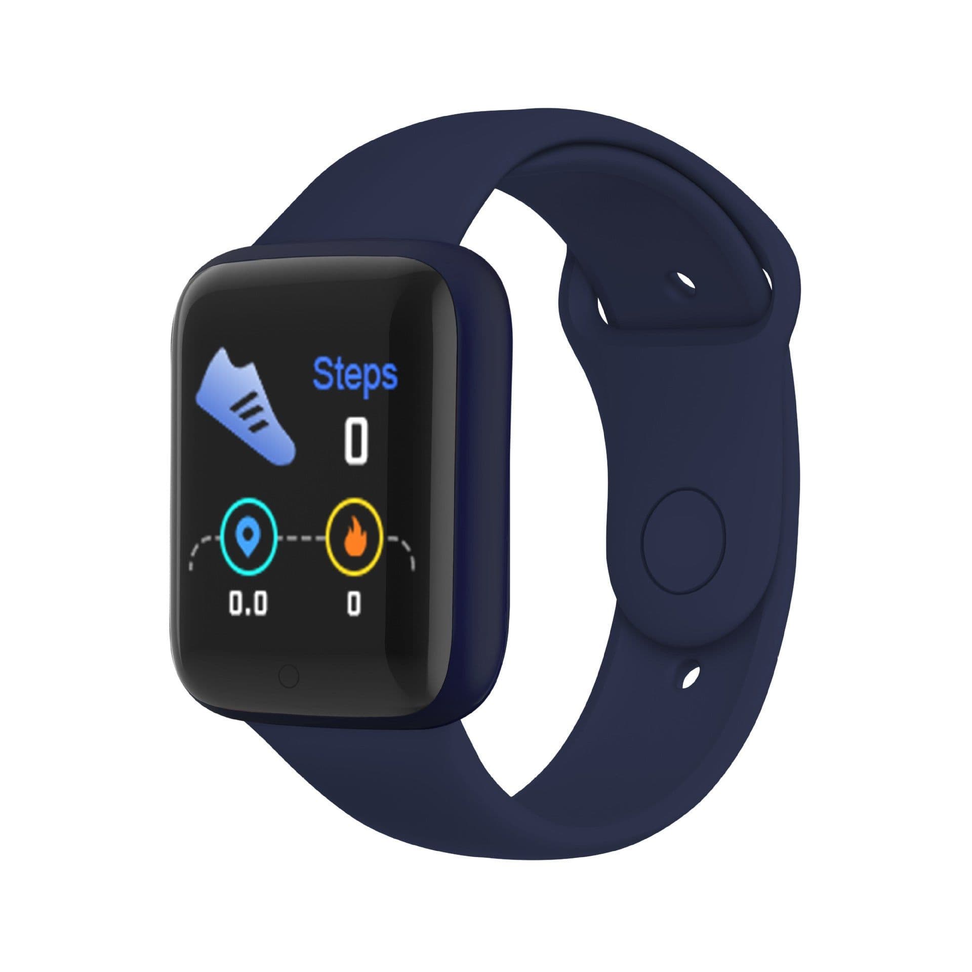 image-Y68 Yellow Sports Bracelet with Bluetooth, Step Tracker, Gift for Men & Women