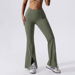 image-European & American Yoga Pants High-Waist Bell-Bottom 80-95