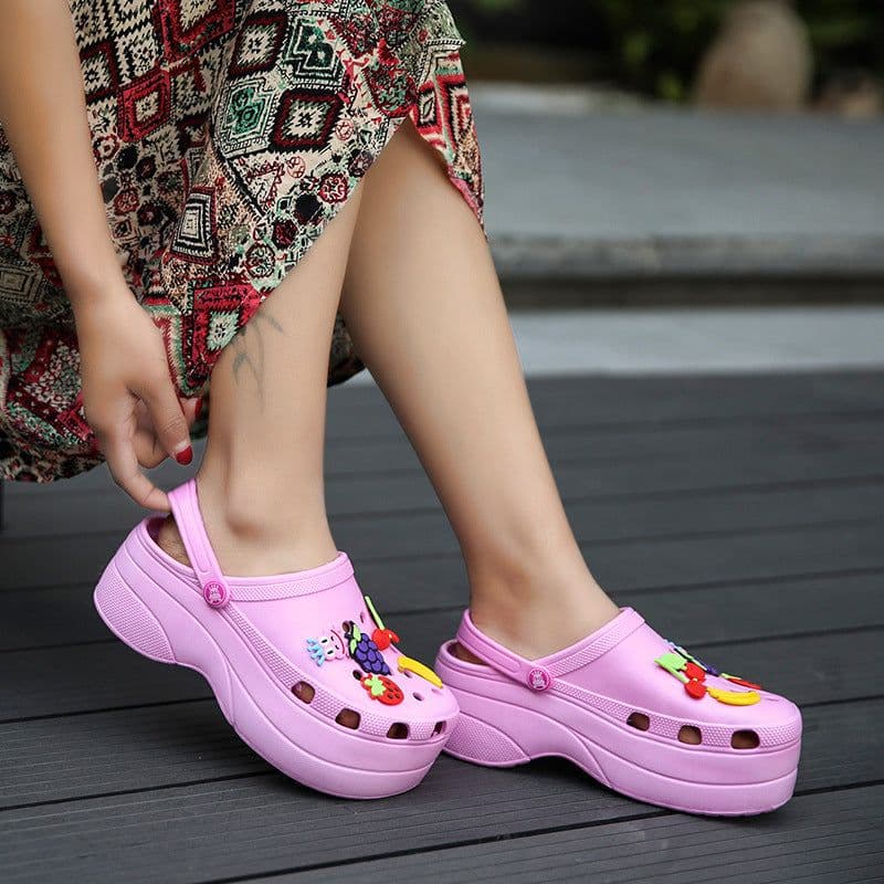 image-Teacup Mouse Clogs - White EVA Sole Korean Style