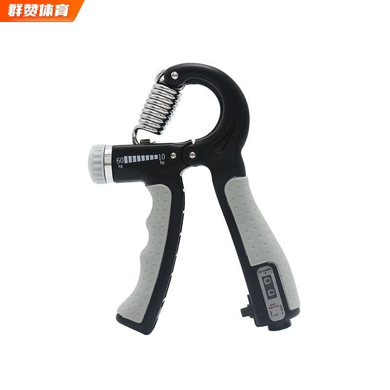 image-Adjustable Grip Exerciser Set - Gray Fitness Finger Rehab